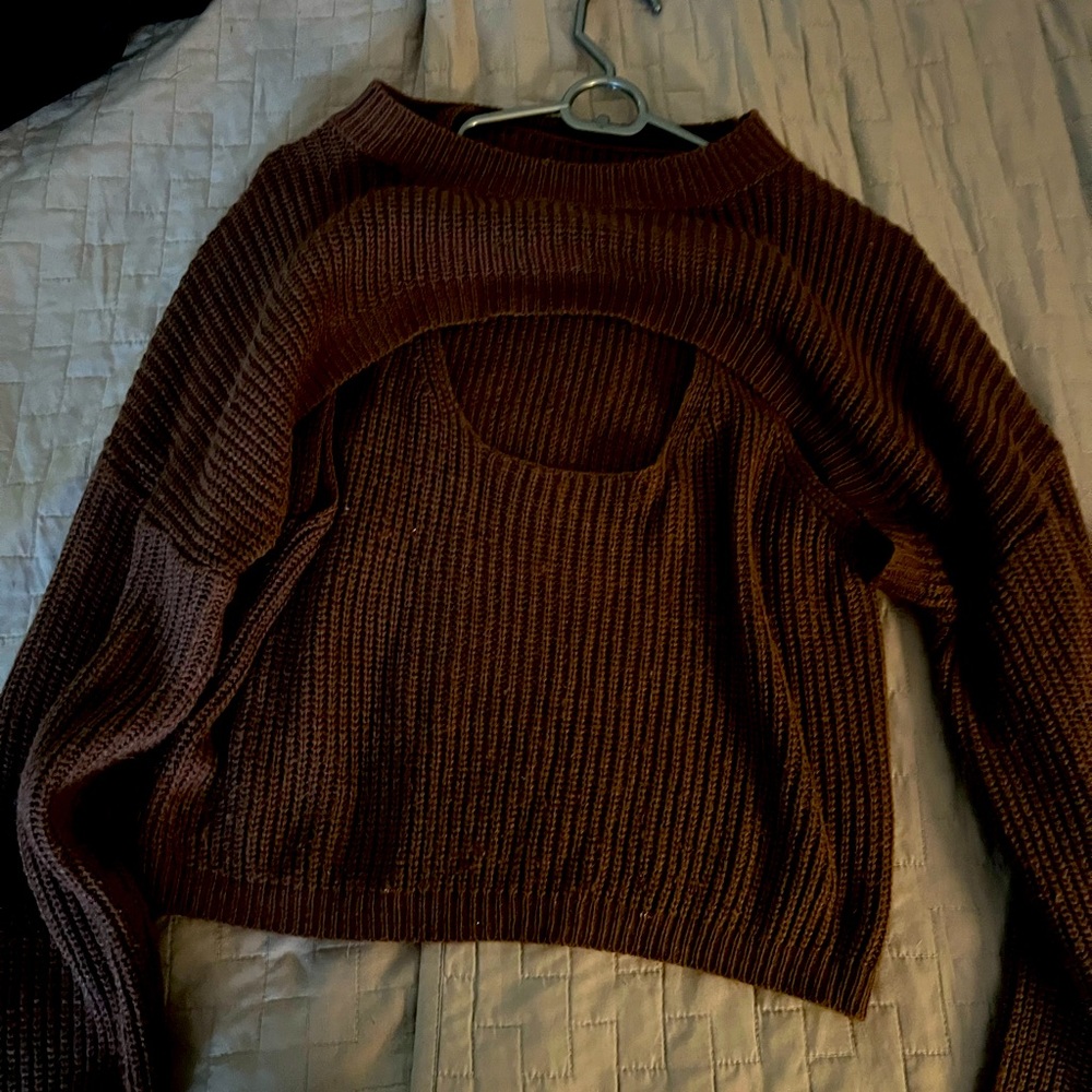 Sweater drop top and Mock neck pullover